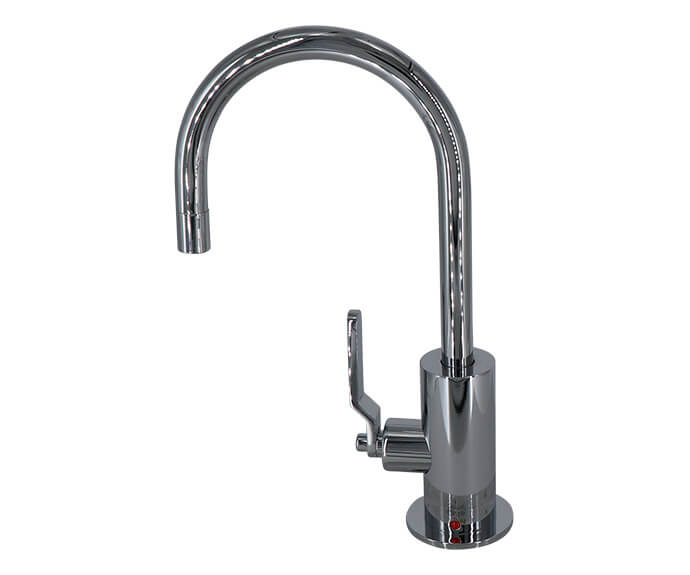 Mini Hot Faucet w/ Knurled Lever & Spout Tip