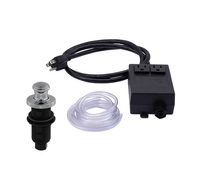 Round “Deluxe” Traditional Raised Waste Disposer Air Switch with Freedom Mount