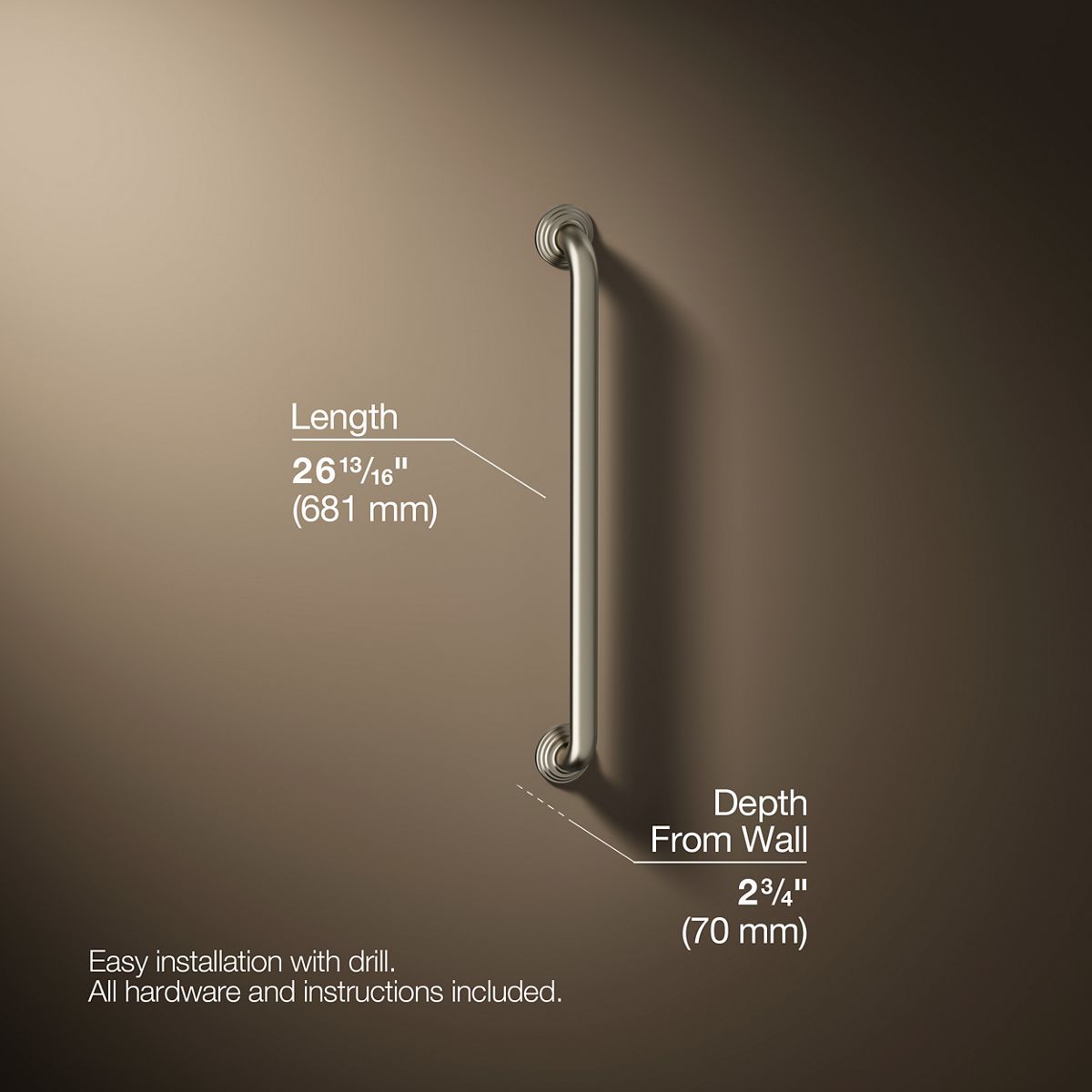 Traditional 24" grab bar