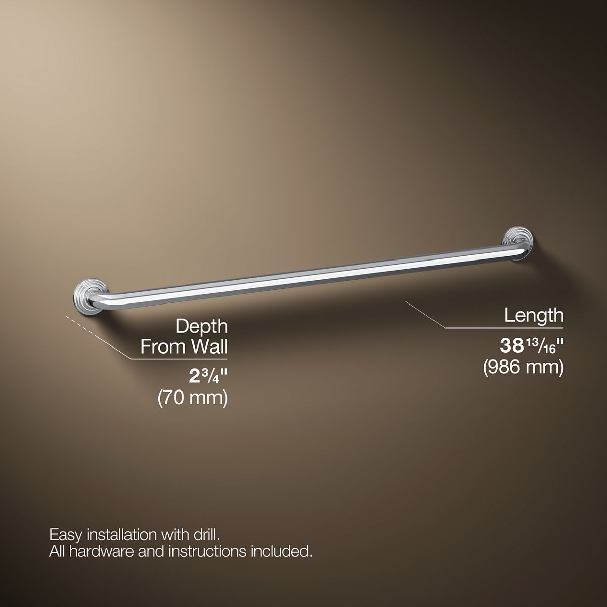 Traditional 36" grab bar