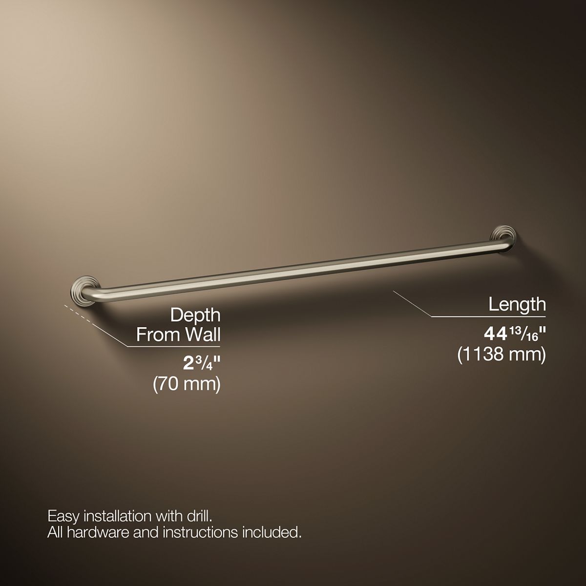 Traditional 42" grab bar