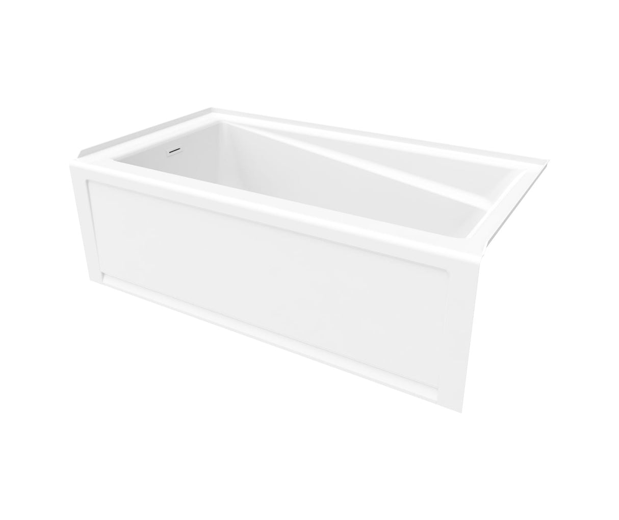 Exhibit 6030 IFS AFR Acrylic Alcove Left-Hand Drain Bathtub in White