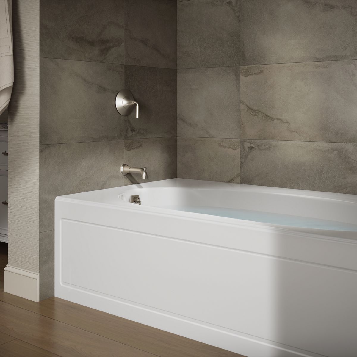 Windward® 72" x 42" alcove bath, left drain