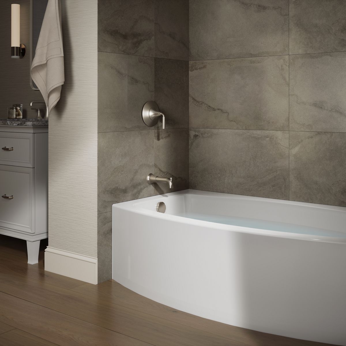 Expanse® 60" x 30" alcove bath, left drain