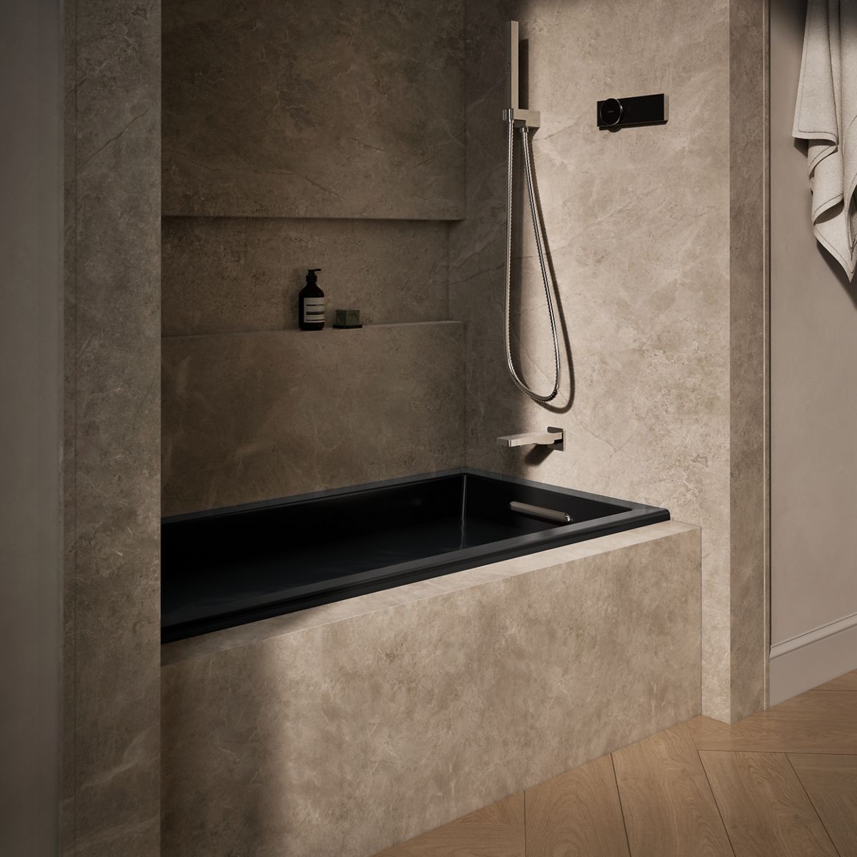 Underscore® 60" x 30" alcove bath, right drain