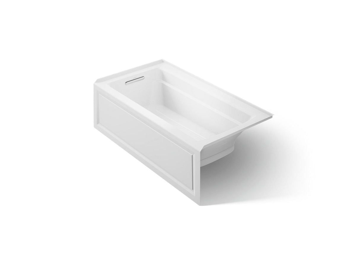 Archer® 60" x 32" alcove Heated BubbleMassage™ air bath, left drain