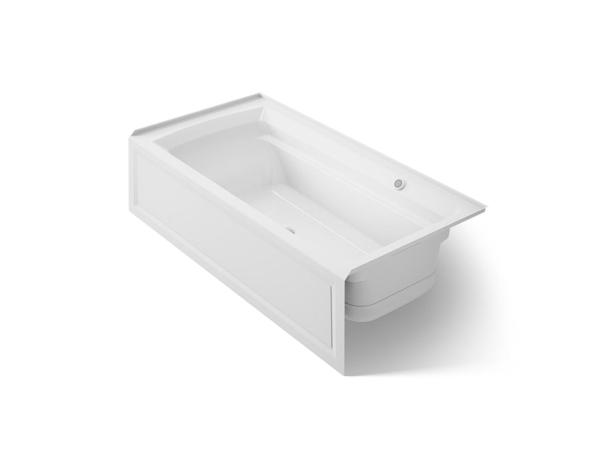 Archer® 72" x 36" alcove Heated BubbleMassage™ air bath with Bask® heated surface, right drain
