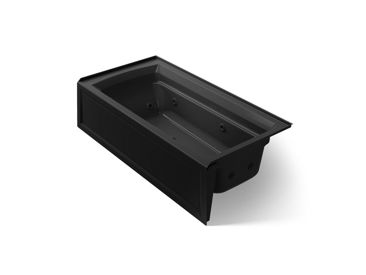 Archer® 72" x 36" alcove whirlpool bath, right drain
