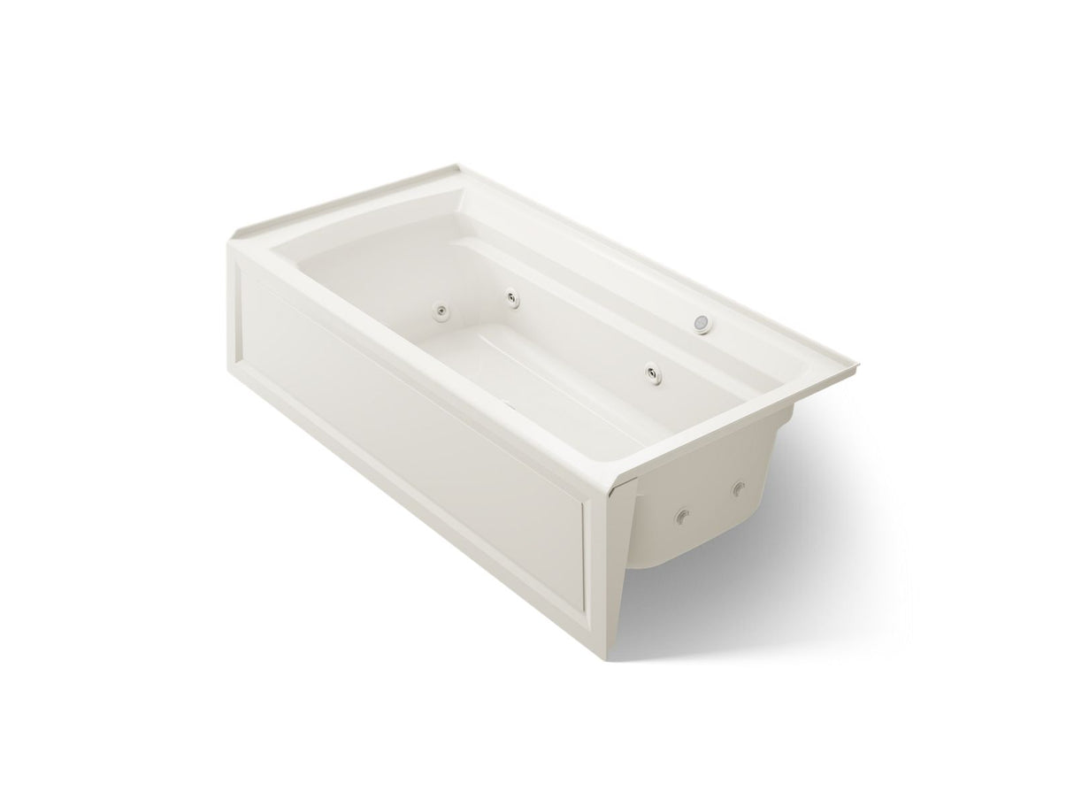 Archer® 72" x 36" alcove whirlpool bath with Bask® heated surface, right drain