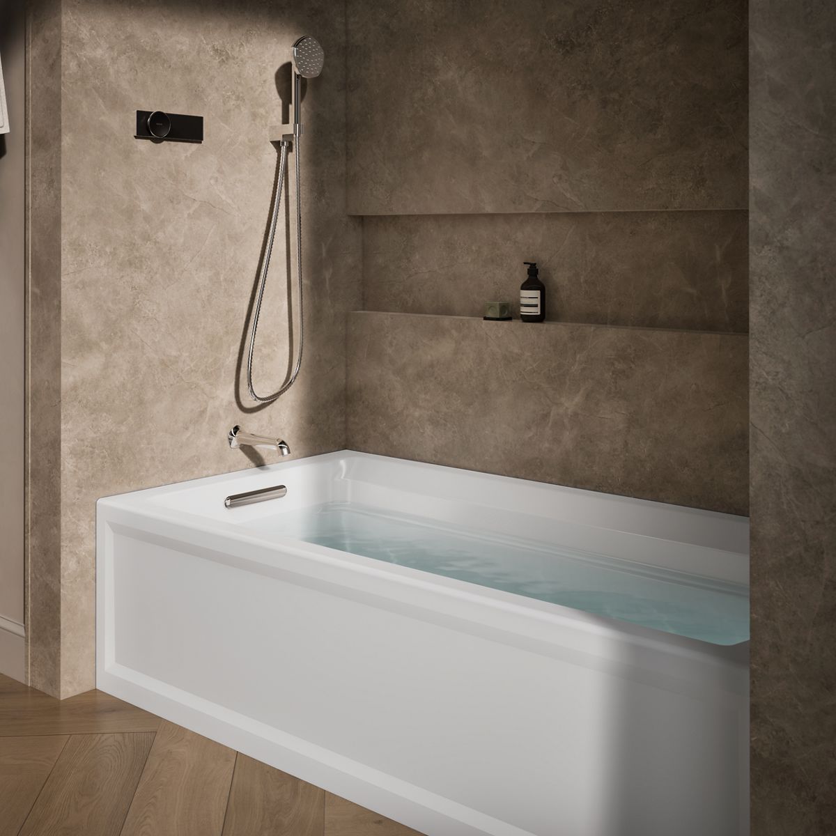 Archer® 72" x 36" alcove bath, left drain