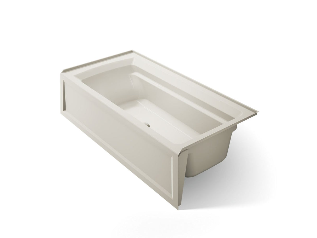 Archer® 72" x 36" alcove bath with Bask® heated surface, alcove, right drain