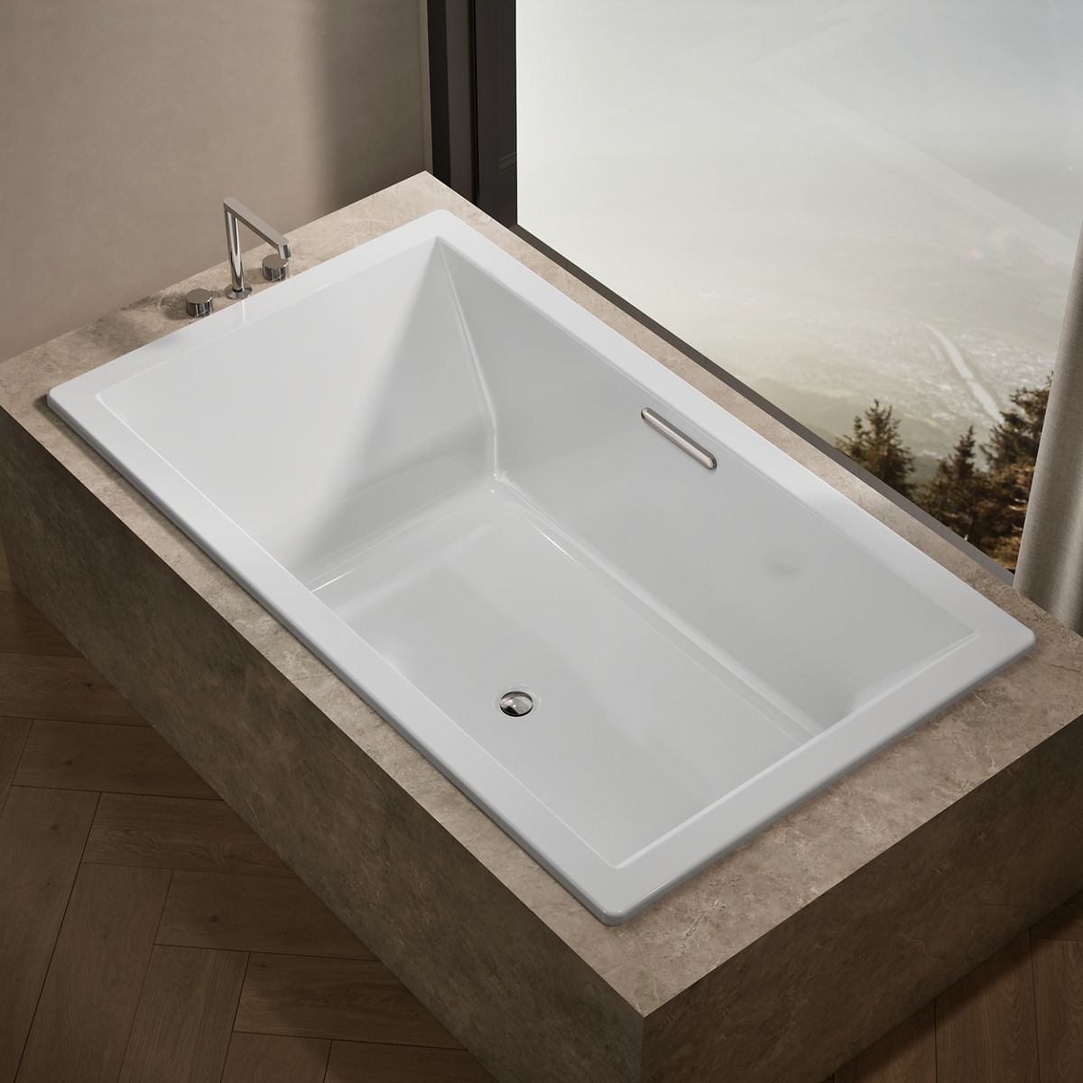 Underscore® 72" x 42" drop-in bath