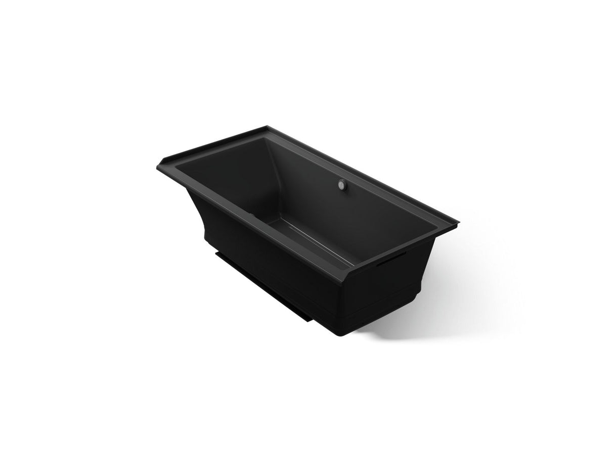 Underscore® 60" x 30" alcove Heated BubbleMassage™ air bath with Bask®, right drain