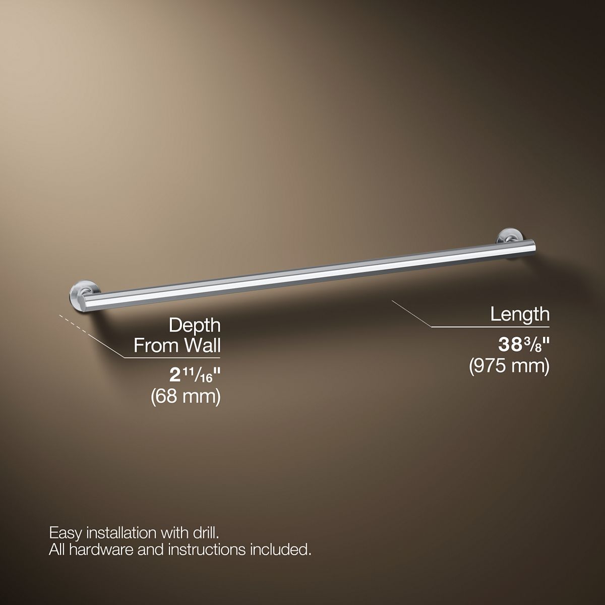 Purist® 36" grab bar