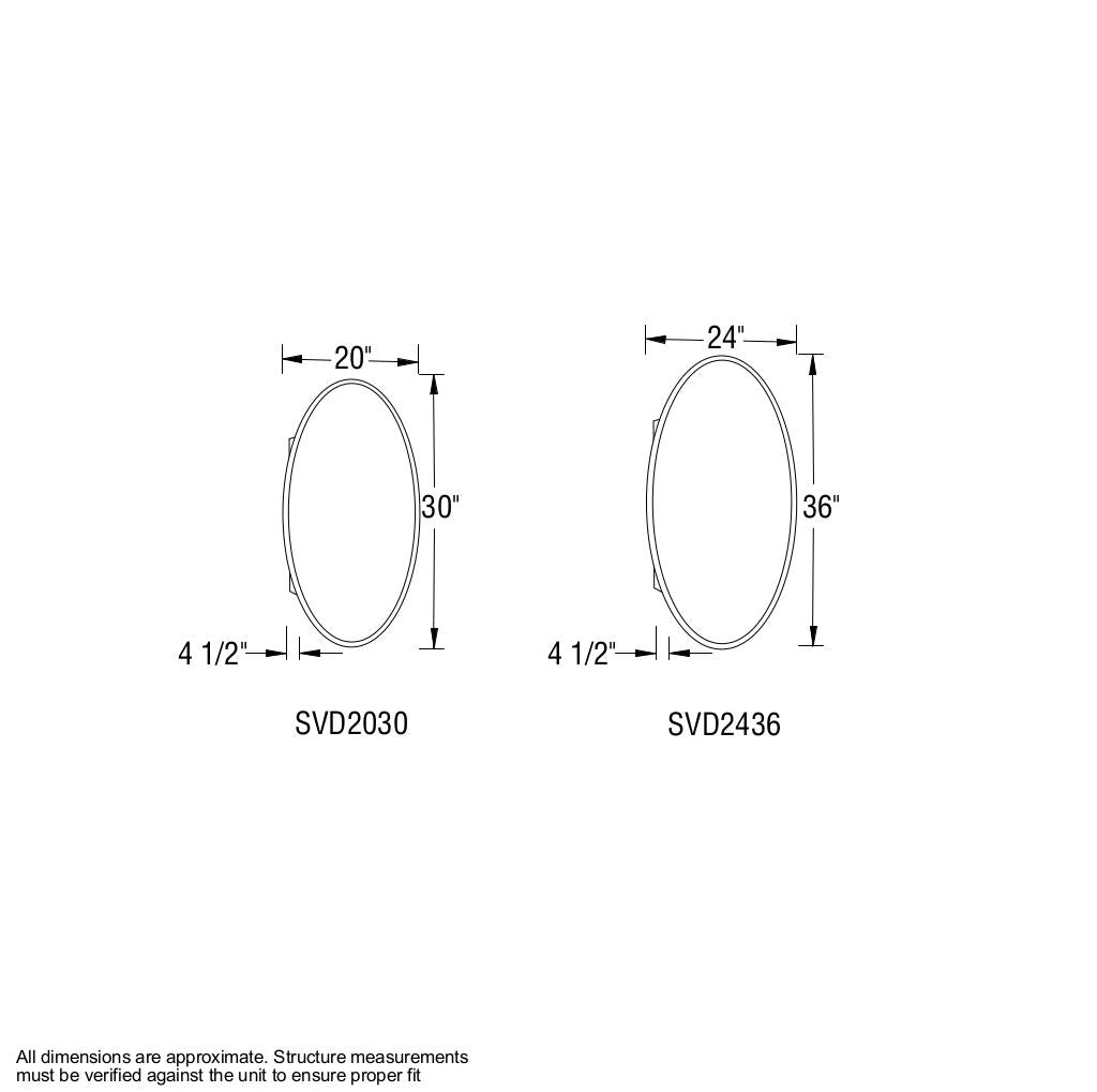 SVD2436 Medicine Cabinet in White