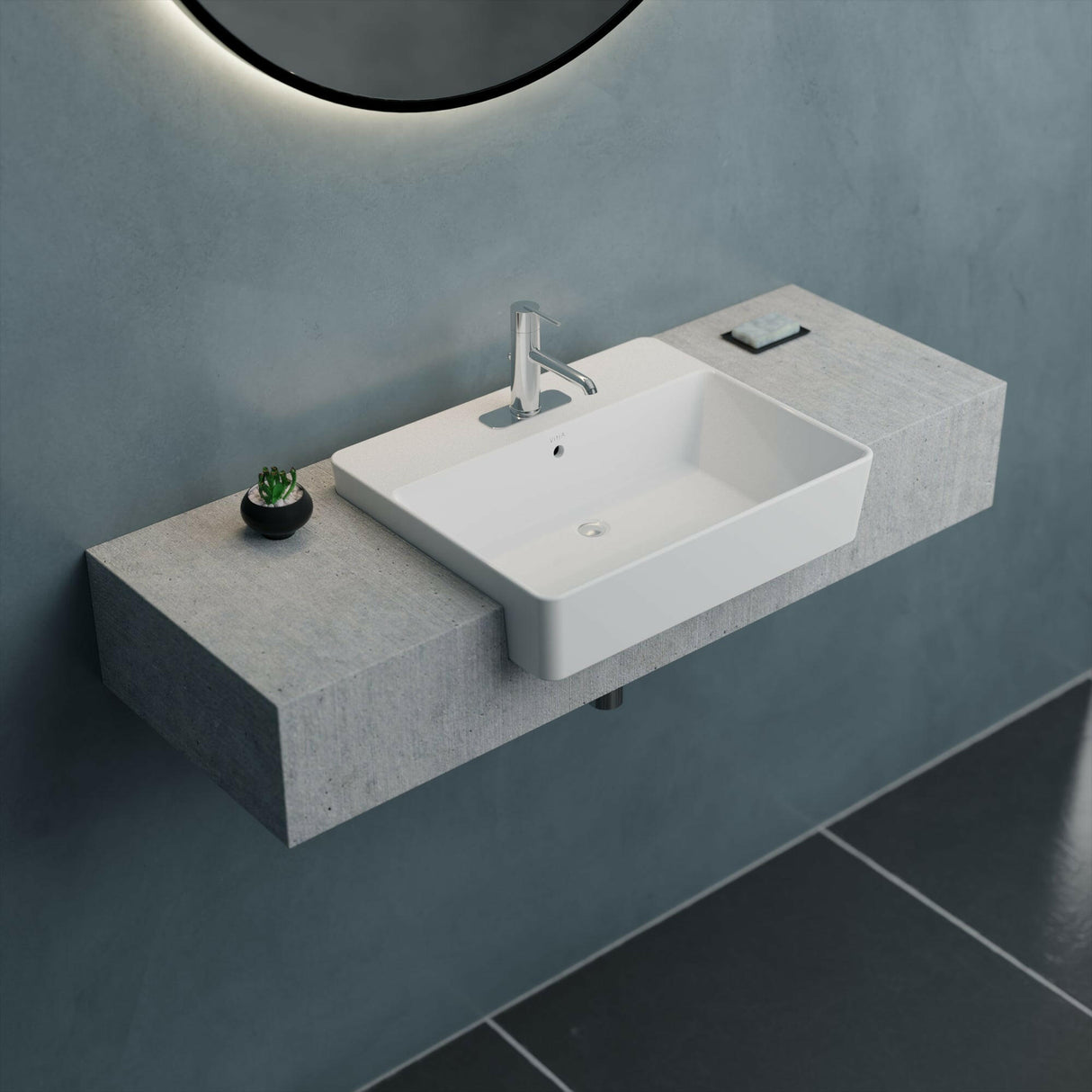 NuO 2 Semi-Recessed Sink 1294-W