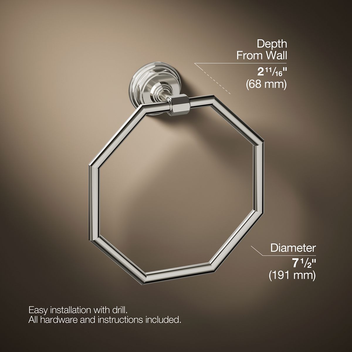 Pinstripe® Towel ring