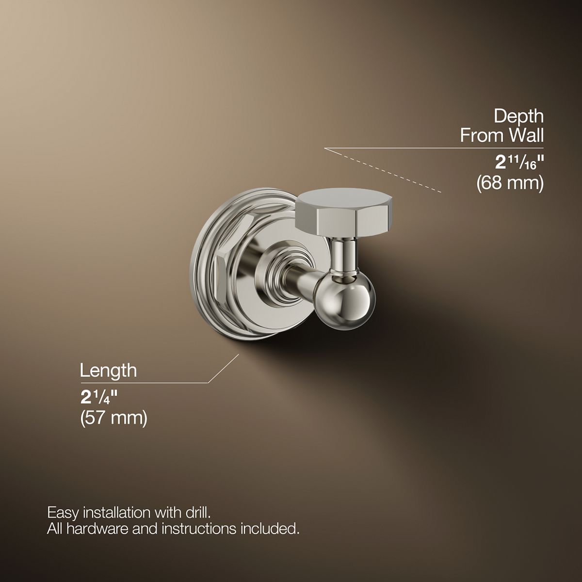 Pinstripe® Robe hook