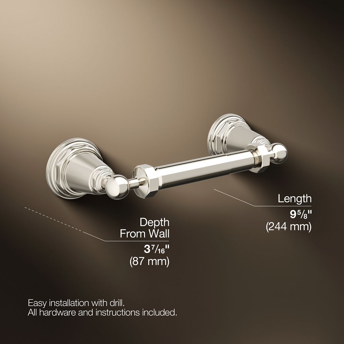 Pinstripe® Toilet paper holder