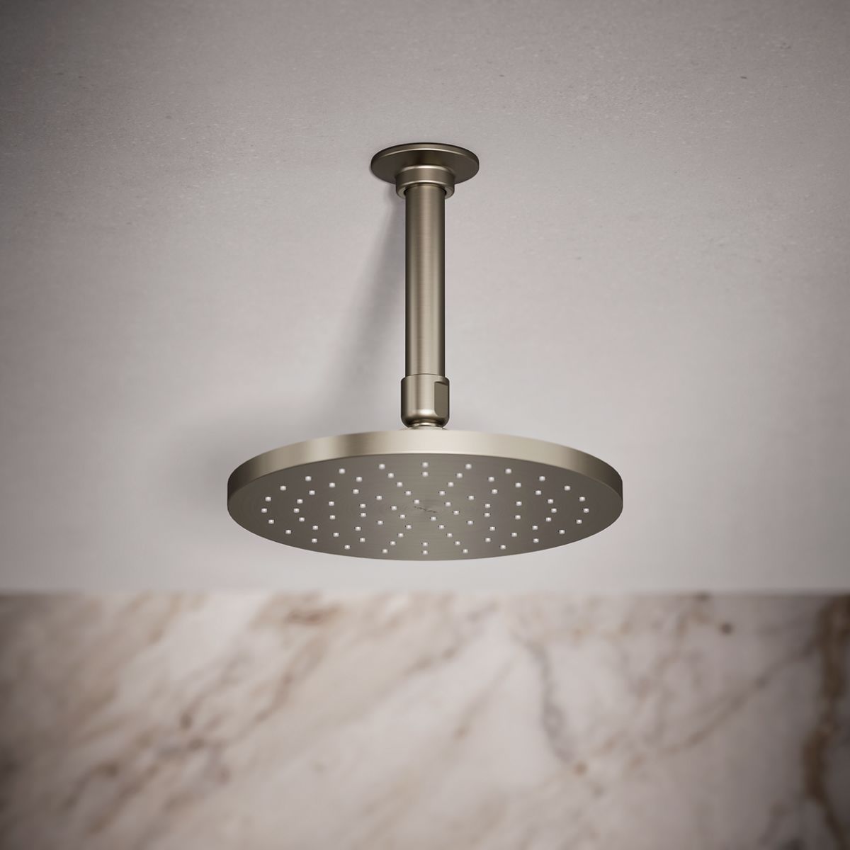 Contemporary Round 8" single-function rainhead, 1.75 gpm