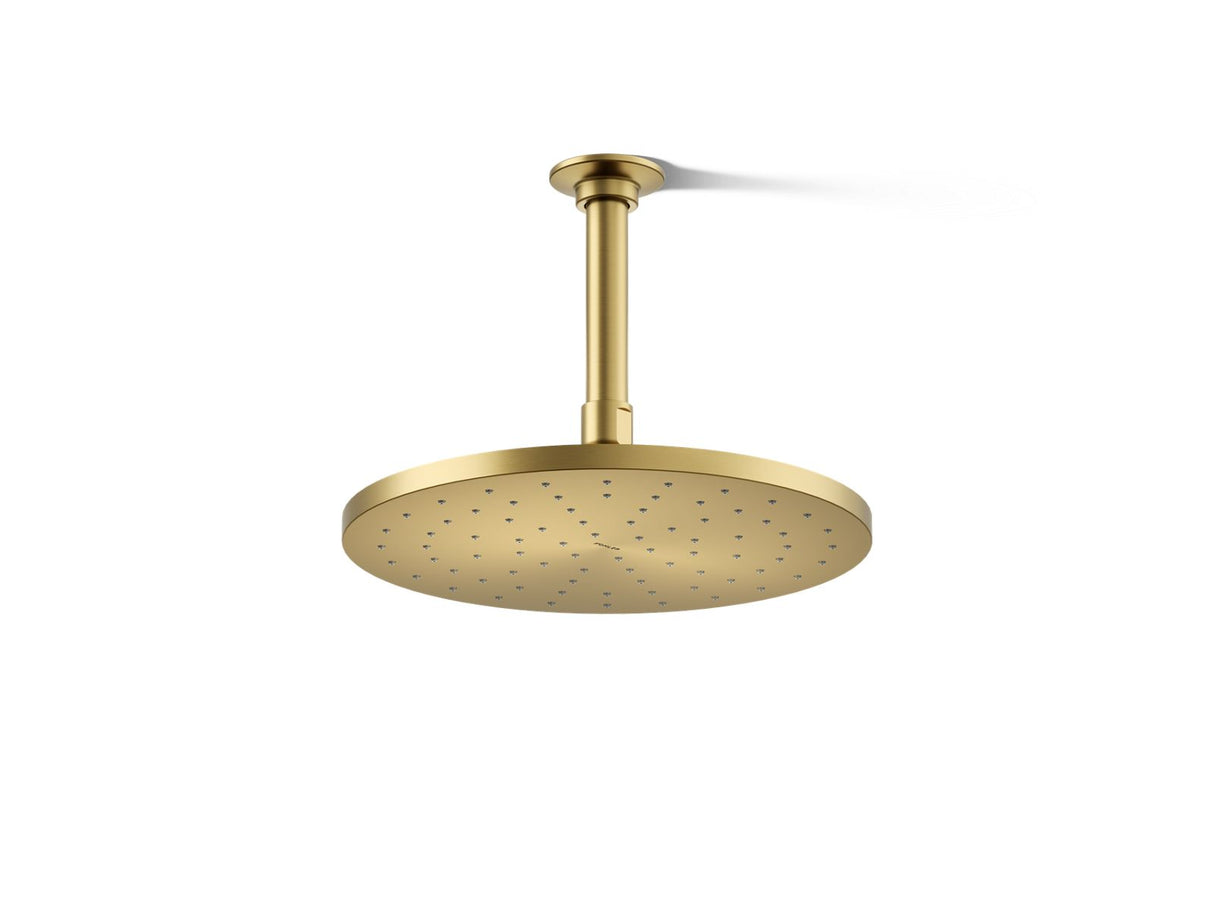 Contemporary Round 10" single-function rainhead, 2.5 gpm