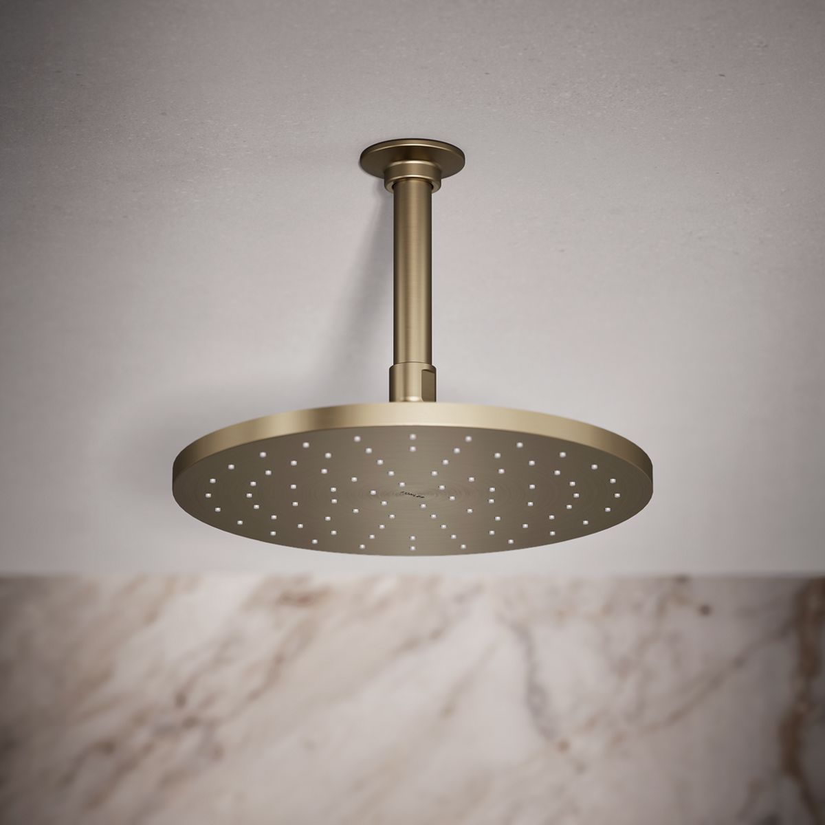 Contemporary Round 10" single-function rainhead, 2.5 gpm