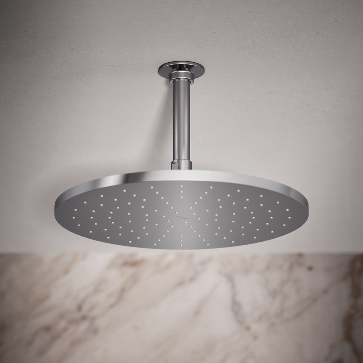 Contemporary Round 12" single-function rainhead, 2.5 gpm