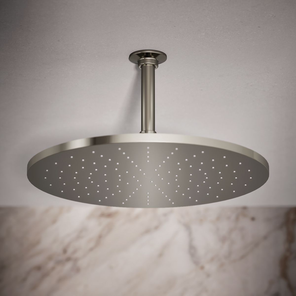Contemporary Round 14” single-function rainhead, 2.5 gpm