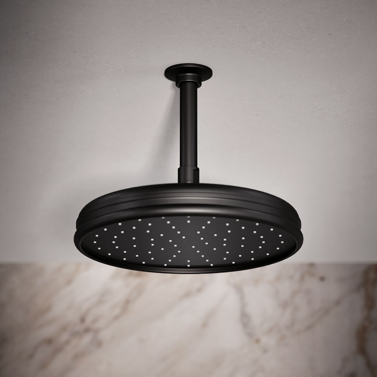 Traditional 10" single-function rainhead, 2.5 gpm