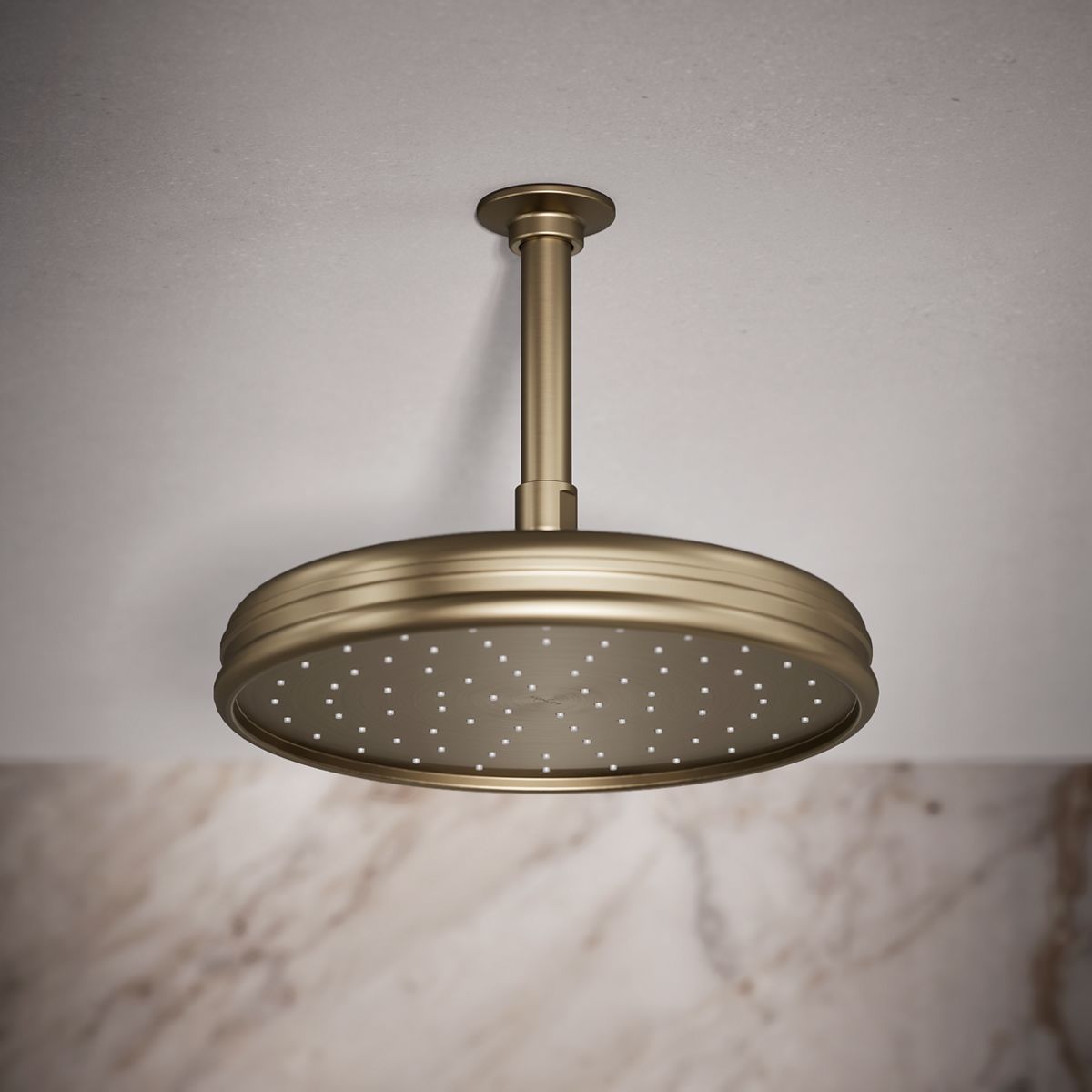 Traditional 10" single-function rainhead, 2.5 gpm