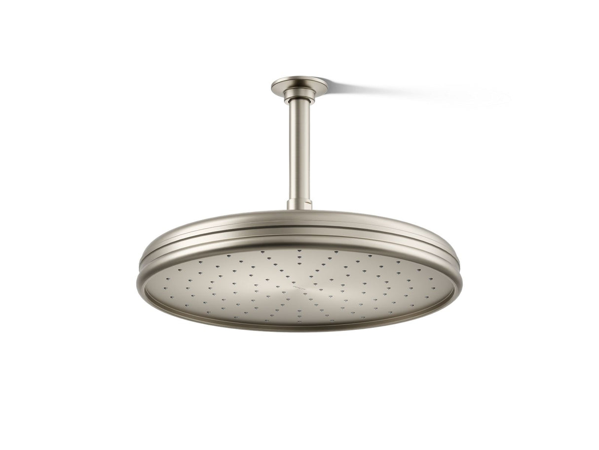 Traditional 12" single-function rainhead, 2.5 gpm