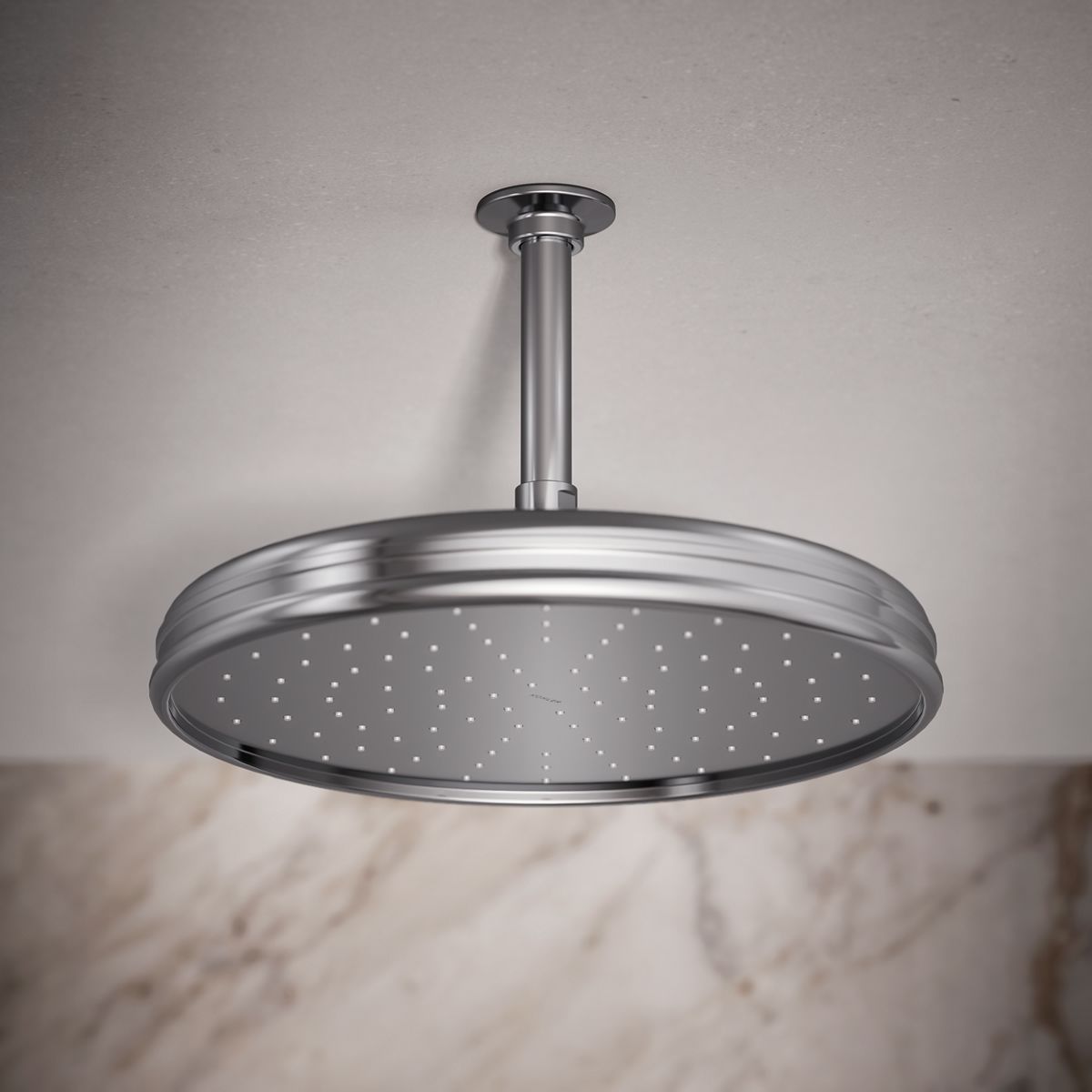 Traditional 12" single-function rainhead, 2.5 gpm