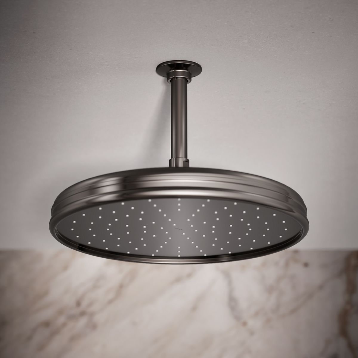 Traditional 12" single-function rainhead, 2.5 gpm