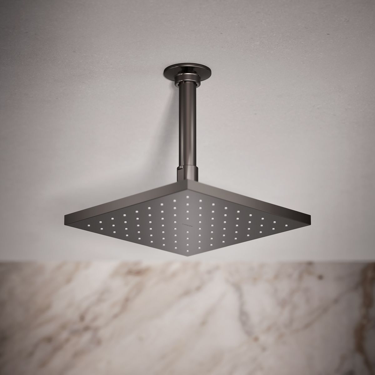 Contemporary Square 8" single-function rainhead, 1.75 gpm
