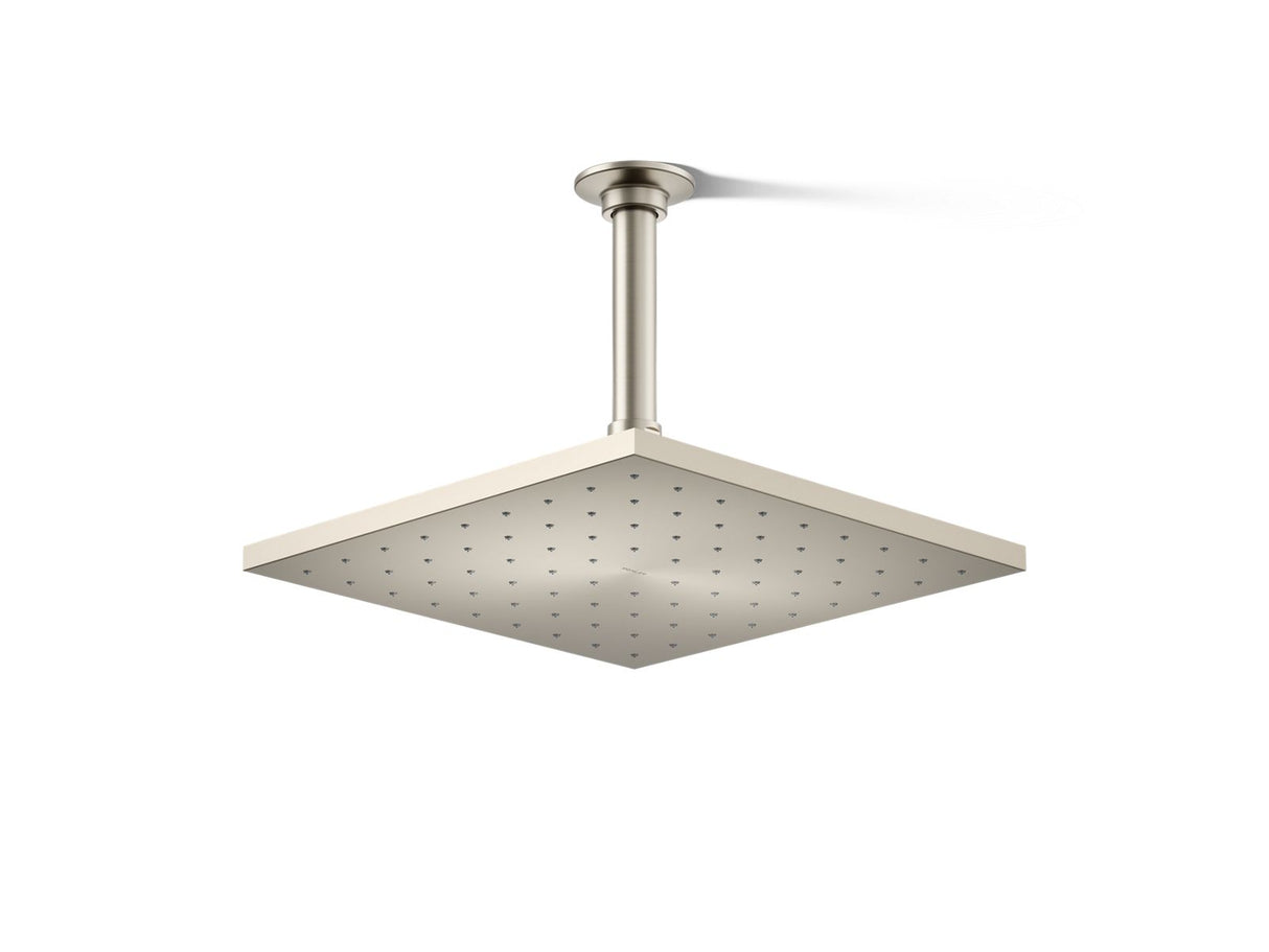 Contemporary Square 10" single-function rainhead, 1.75 gpm