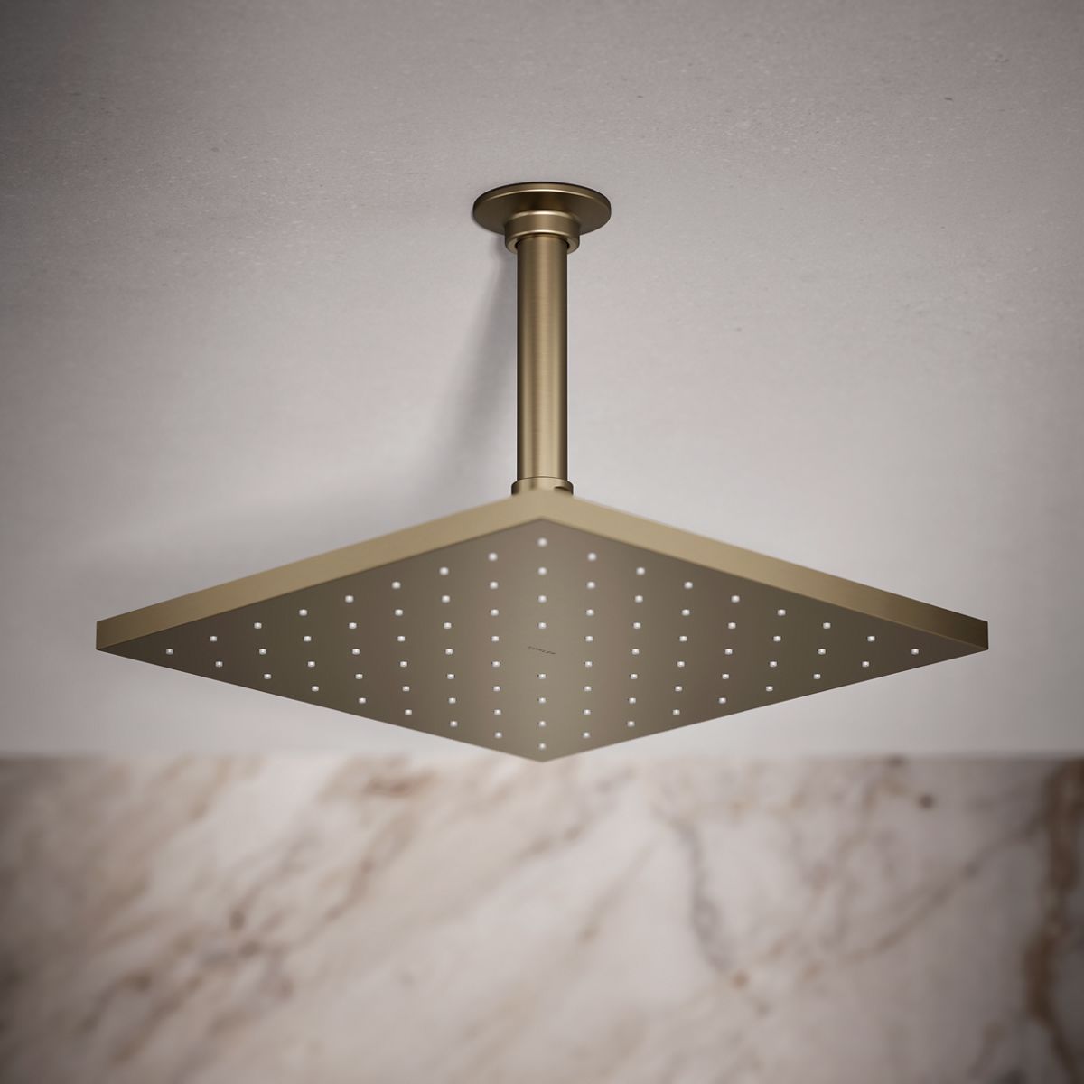 Contemporary Square 10" single-function rainhead, 1.75 gpm