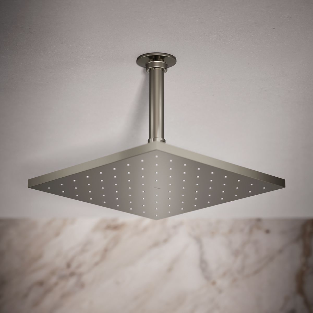 Contemporary Square 10" single-function rainhead, 1.75 gpm