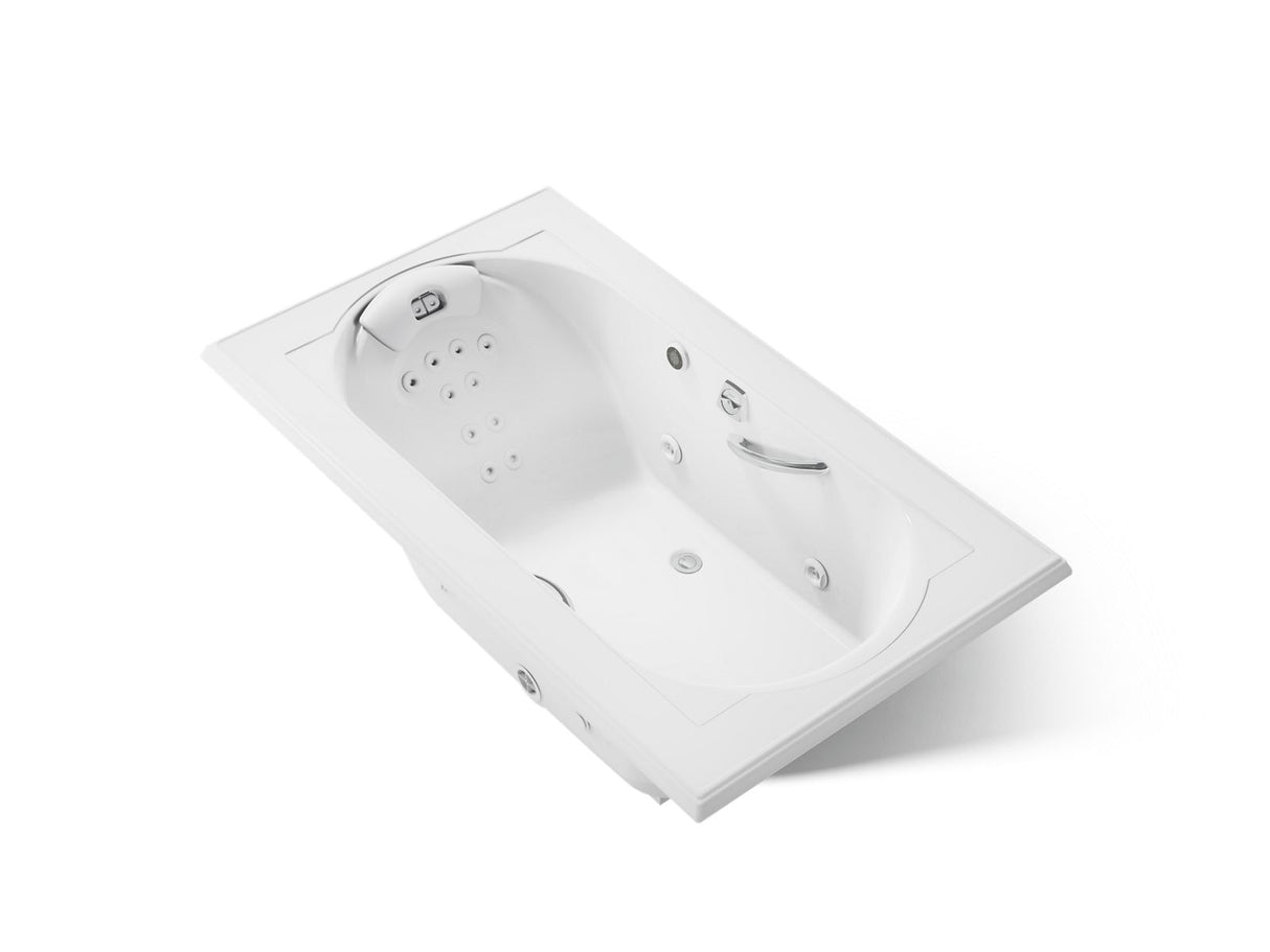 Memoirs® 72" x 42" drop-in heated whirlpool bath