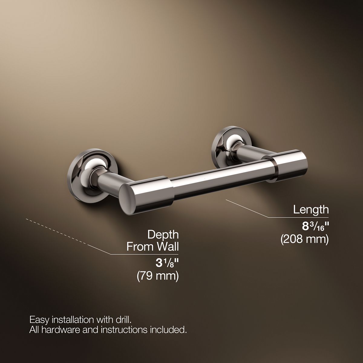 Purist® Pivoting toilet paper holder