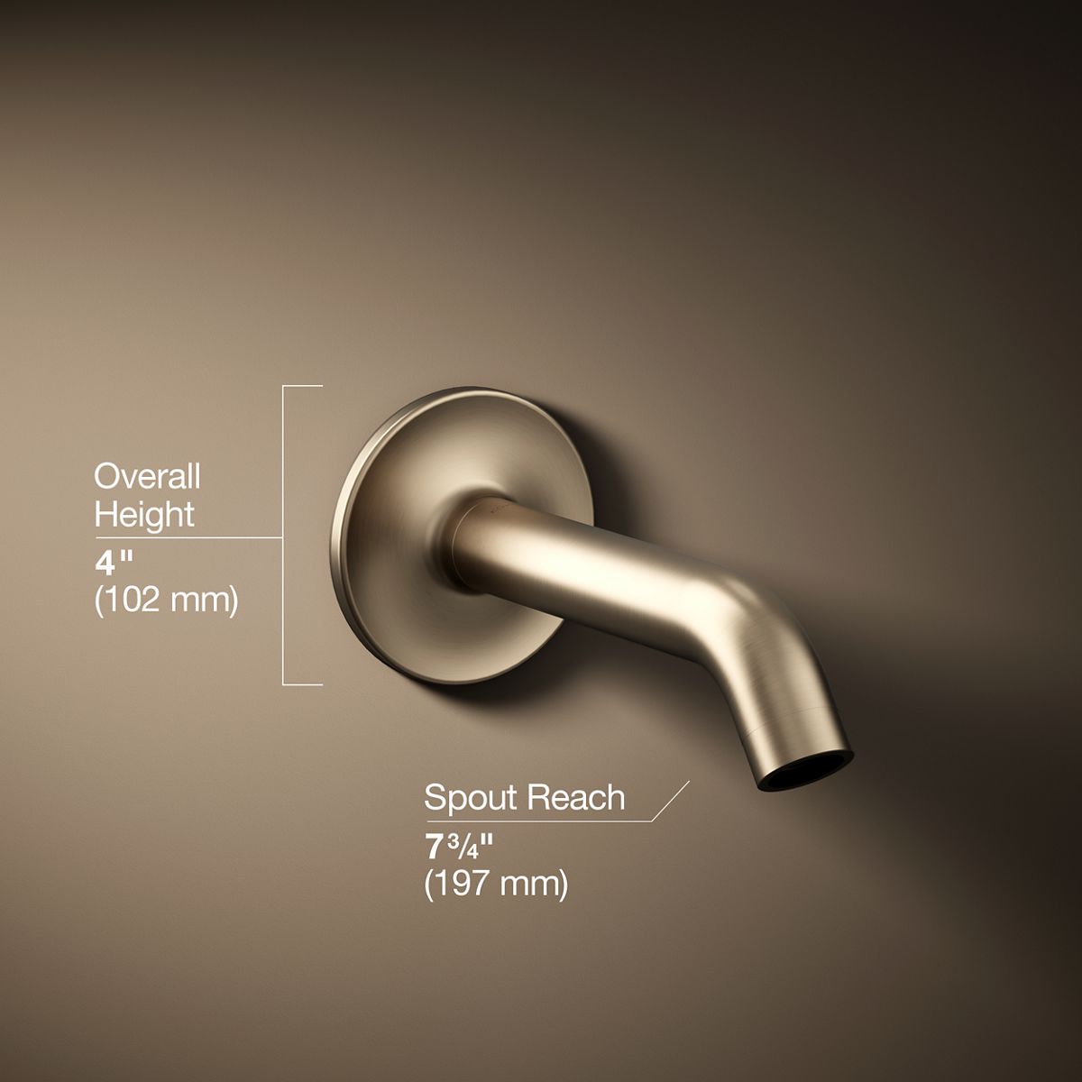 Purist® Wall-mount bath spout