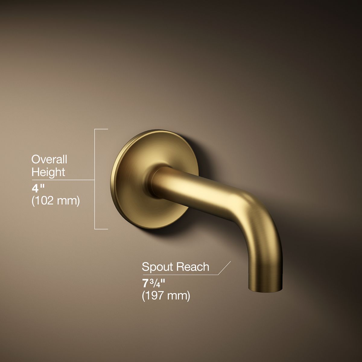 Purist® Wall-mount bath spout