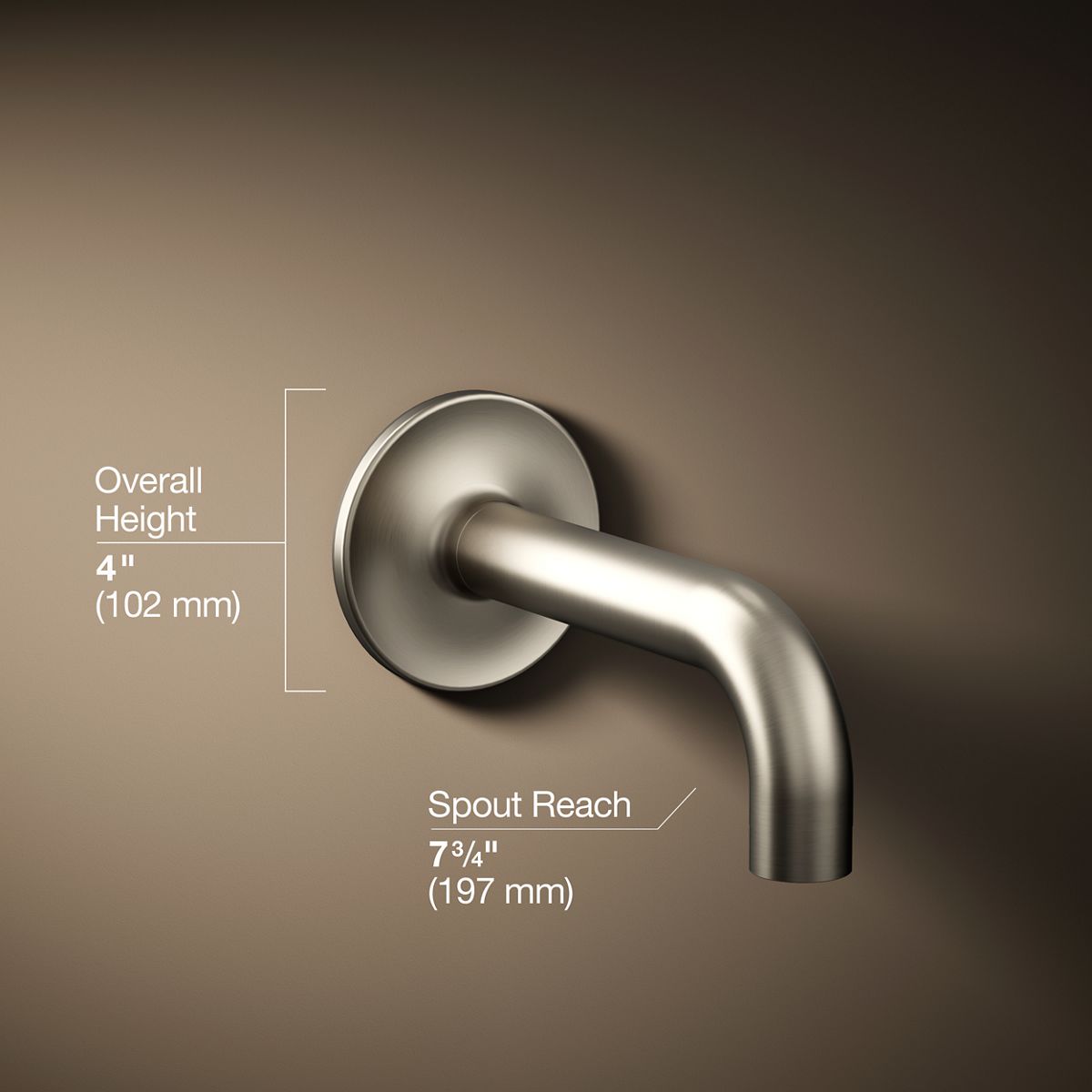 Purist® Wall-mount bath spout