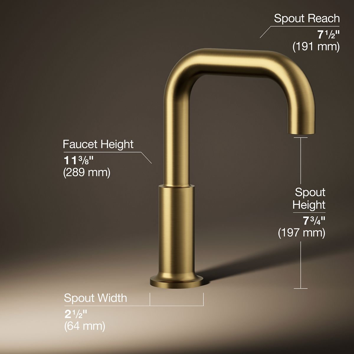 Purist® Deck-mount bath spout