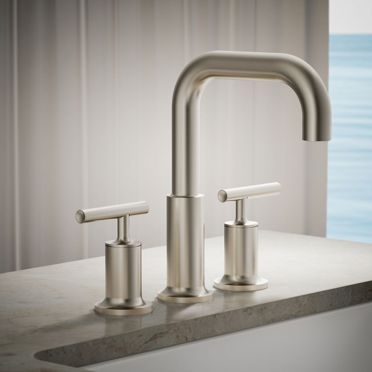 Purist® Deck-mount bath spout