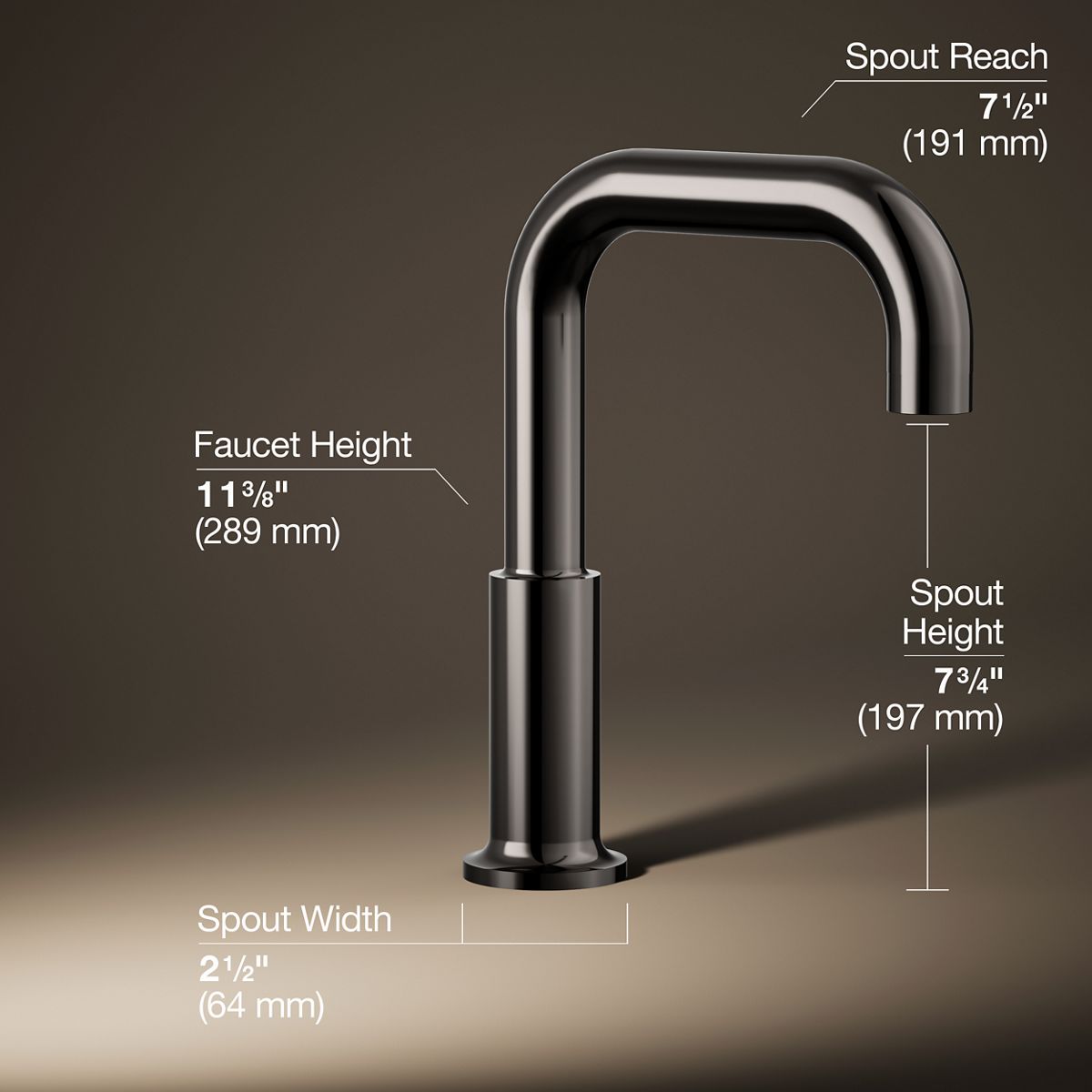 Purist® Deck-mount bath spout
