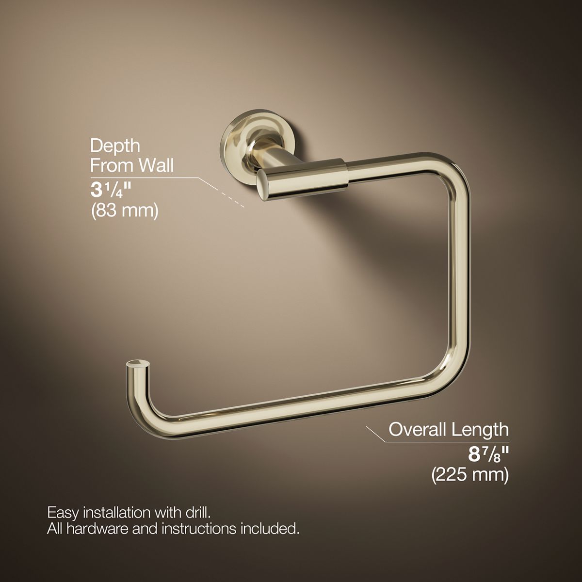 Purist® Towel ring