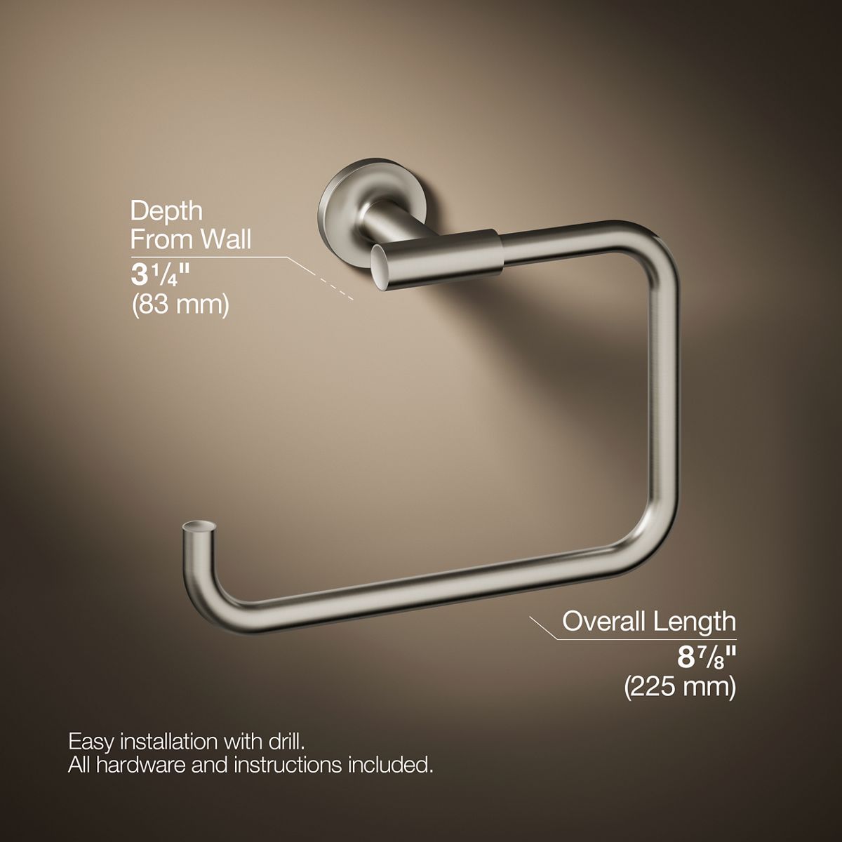 Purist® Towel ring