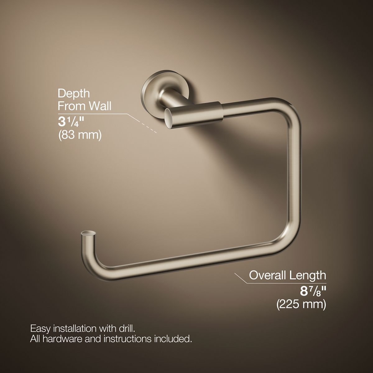 Purist® Towel ring