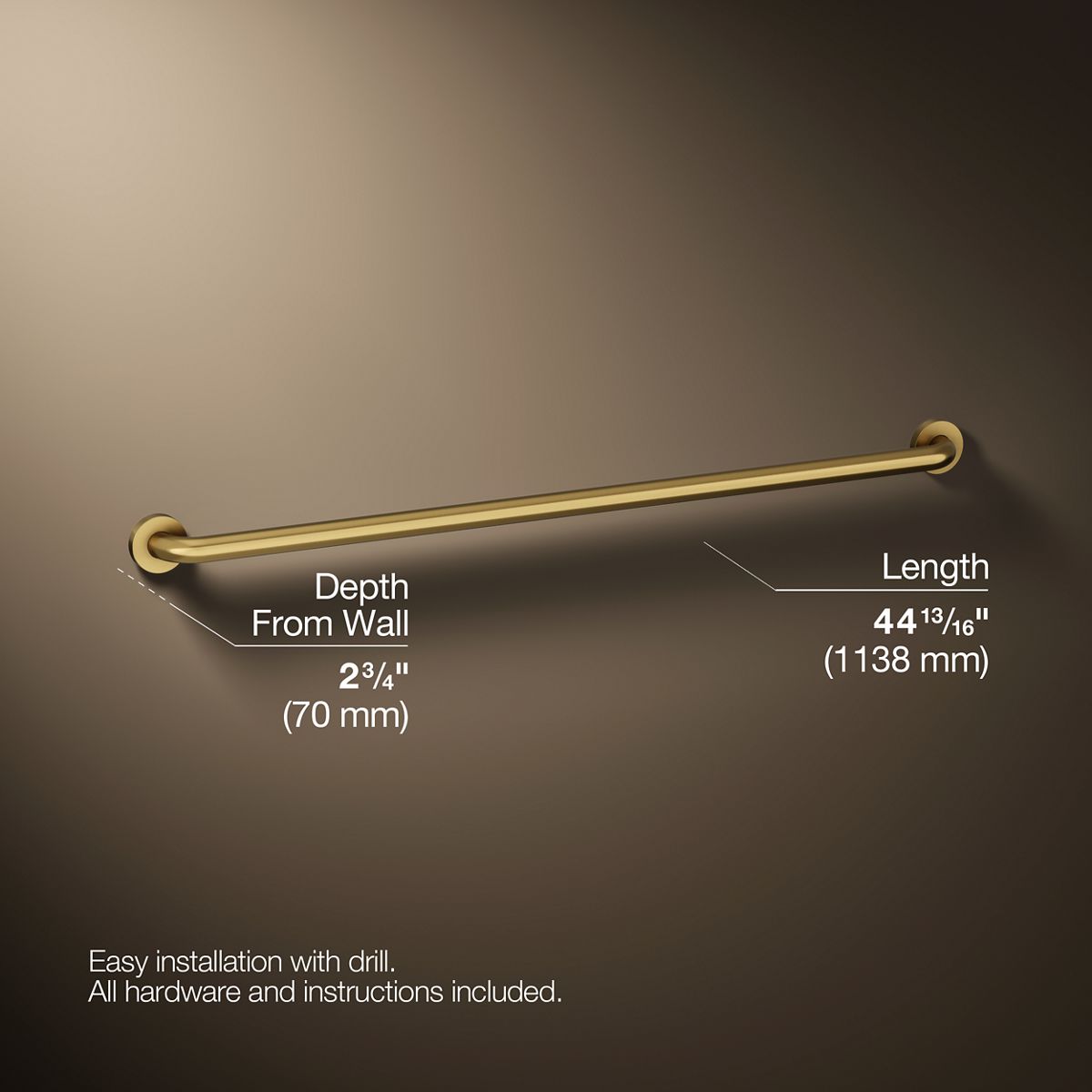 Contemporary 42" grab bar