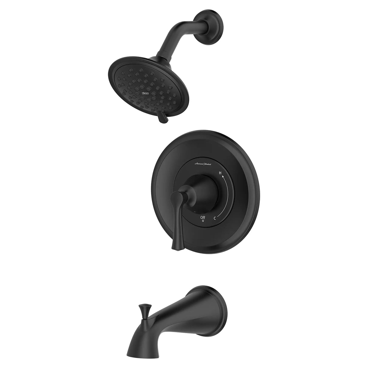 Estate 1.8 gpm/6.8 L/min Tub and Shower Trim Kit With Water-Saving 3-Function Showerhead, Double Ceramic Pressure Balance Cartridge With Lever Handle